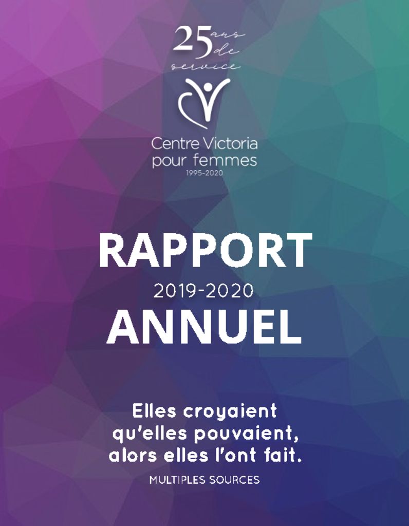 thumbnail of Rapport annuel 2019-2020